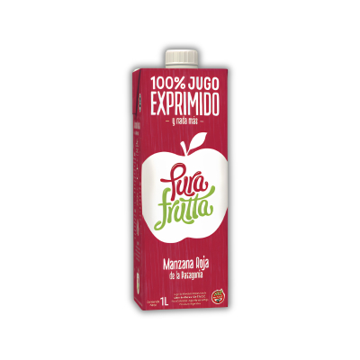 Jugo Natural Manzana Roja x 1 LT caja por 8