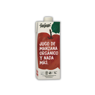 Jugo Natural Manzana Orgánico x 1 LT caja por 8